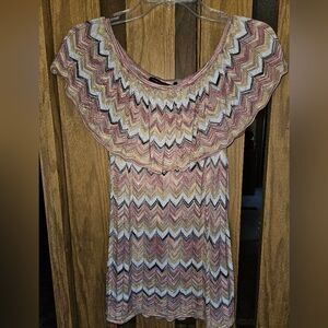 White House Black Market Sz S Off the Shoulder Boho Sweater